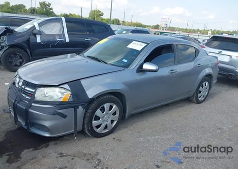 2014 Dodge Avenger Se from USA, damaged, VIN 1C3CDZABXEN110199